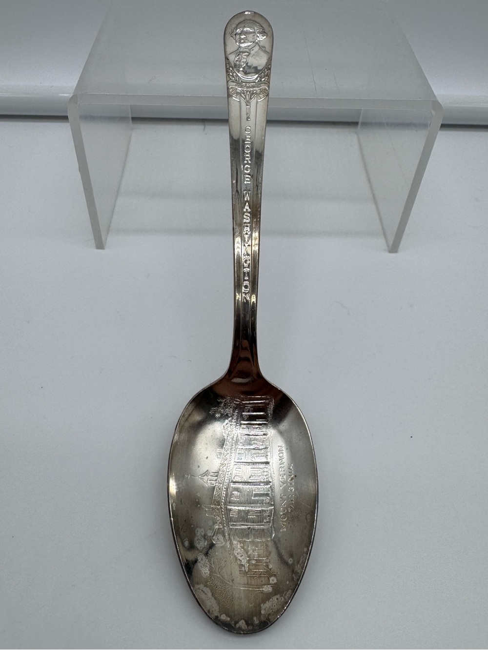 Vintage WM Rogers George Washington Mount Vernon Silverplate Spoon